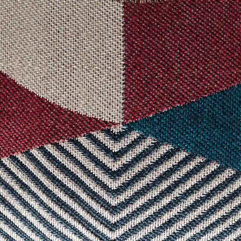 Pouf ottoman d'intérieur/extérieur carré 18 x 18 x 18