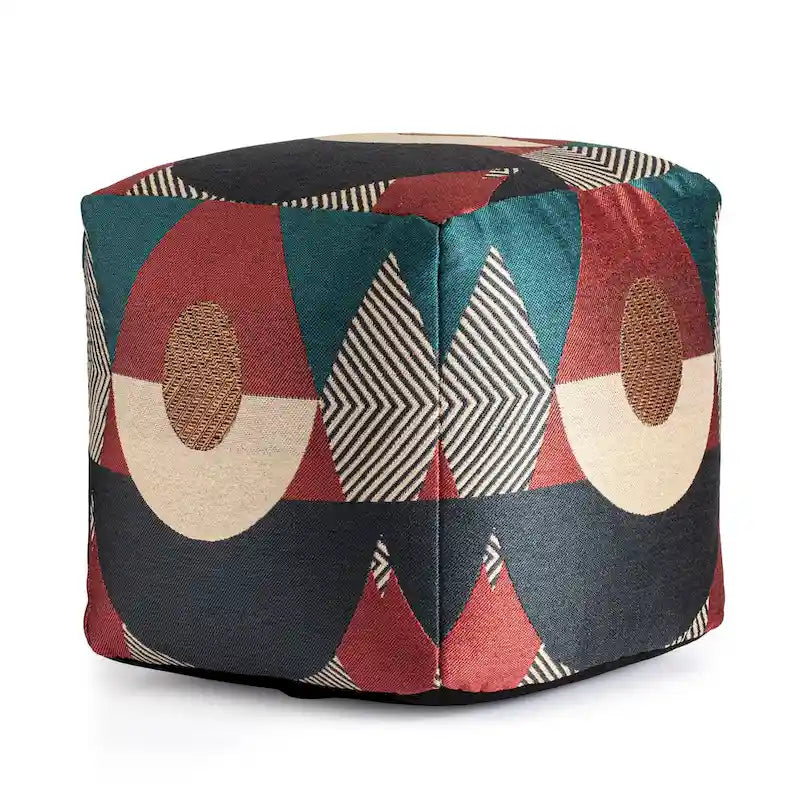 Pouf ottoman d'intérieur/extérieur carré 18 x 18 x 18