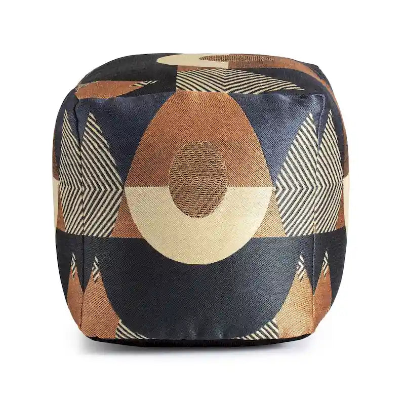 Pouf ottoman d'intérieur/extérieur carré 18 x 18 x 18