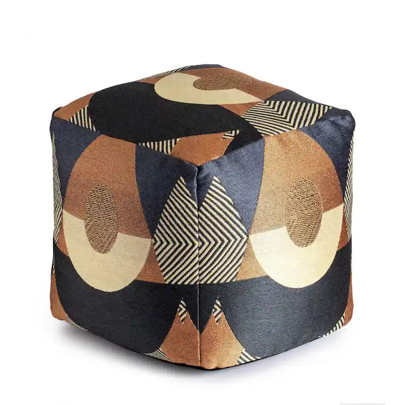 Pouf ottoman d'intérieur/extérieur carré 18 x 18 x 18