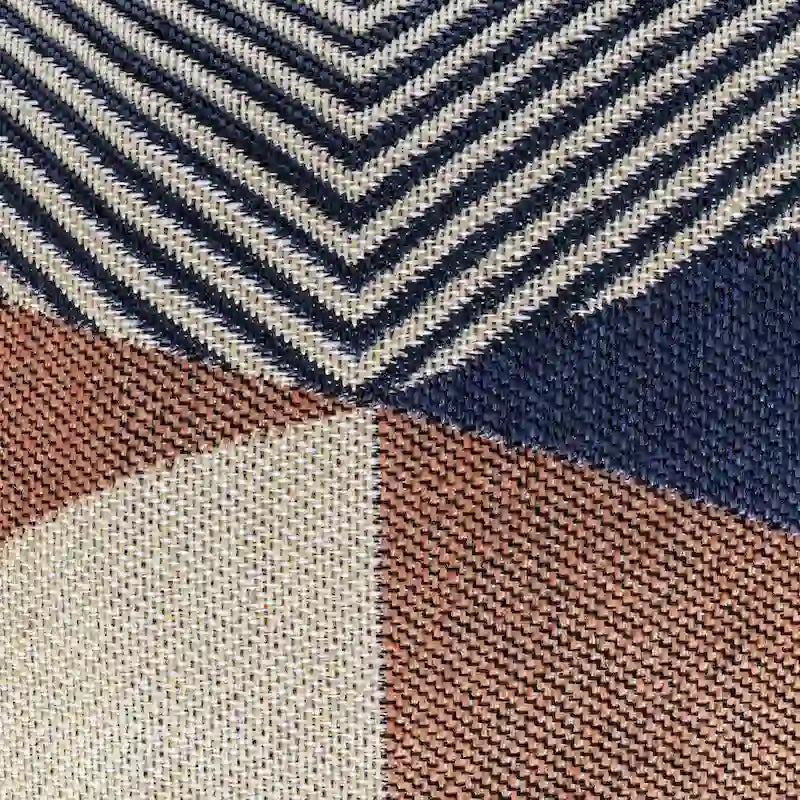 Pouf ottoman d'intérieur/extérieur carré 18 x 18 x 18