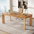 Bureau informatique de 157 cm, bureau de direction en bois pour bureau à domicile