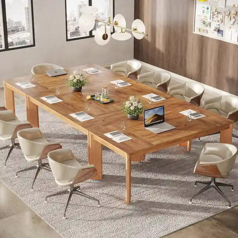 Bureau informatique de 157 cm, bureau de direction en bois pour bureau à domicile
