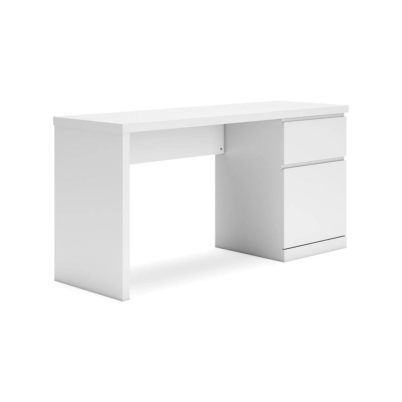Bureau d'ordinateur blanc 60 po