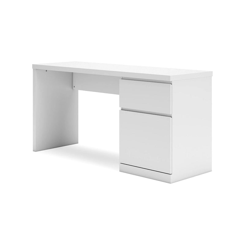 Bureau d'ordinateur blanc 60 po