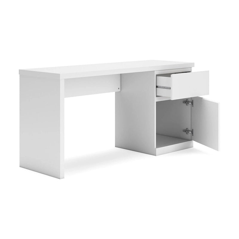 Bureau d'ordinateur blanc 60 po