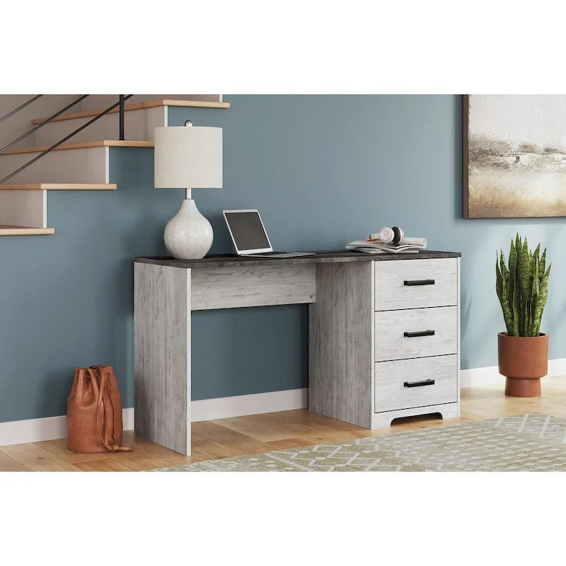 Bureau d'ordinateur 54 po blanc/gris