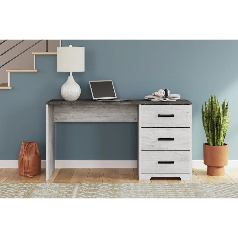 Bureau d'ordinateur 54 po blanc/gris