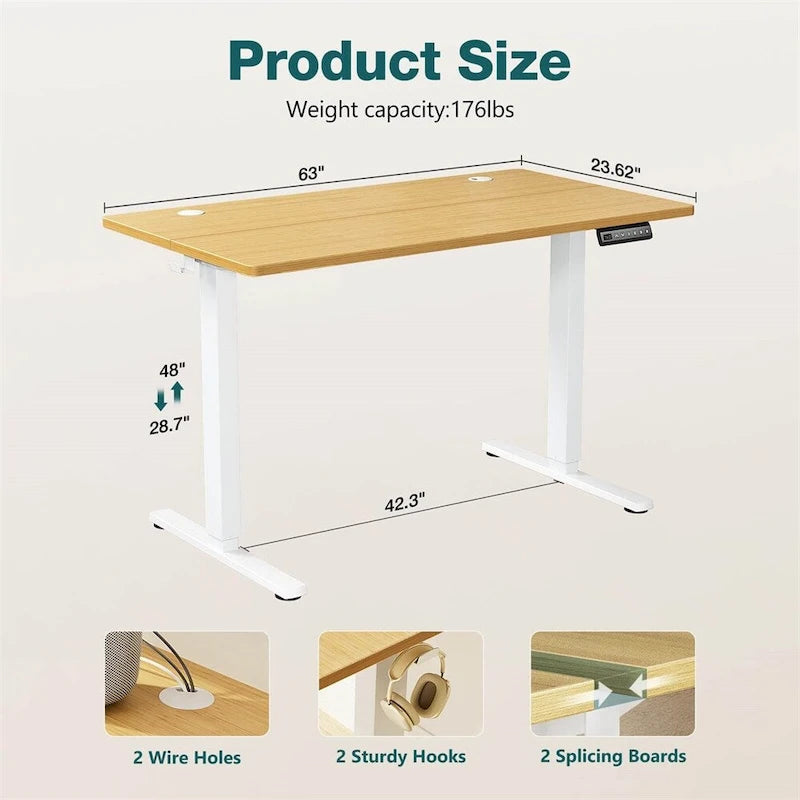 Bureau assis-debout réglable en hauteur, Bureau d'ordinateur assis-debout